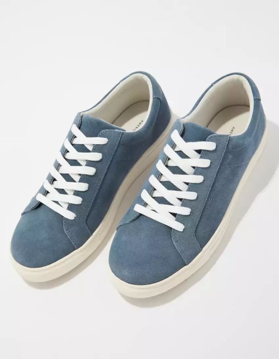 Baskets American Eagle AE Daim Court Bleu Homme | MSQ-49449276